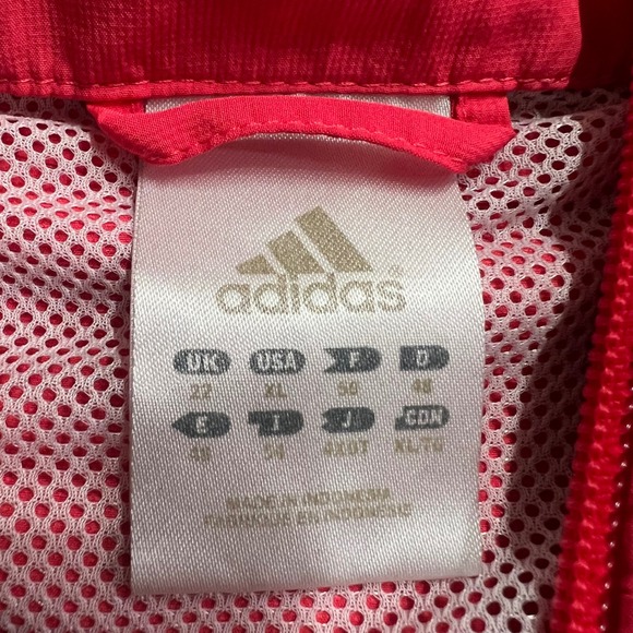 Adidas Women's Pink Full Zip Running Jacket Athletic Activewear Windbreaker - Picture 3 of 10